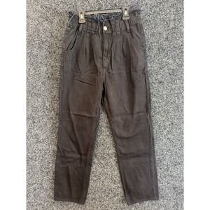 Hudson Jeans Womens Size 27 Black High Rise Straight Leg Ankle Cotton Blend